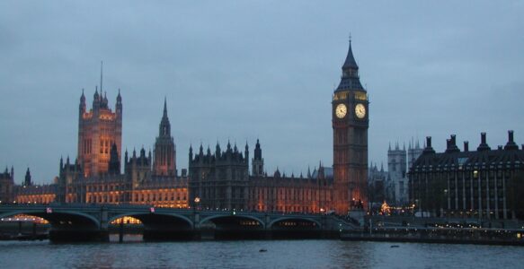 Wet, dark, cold in London town