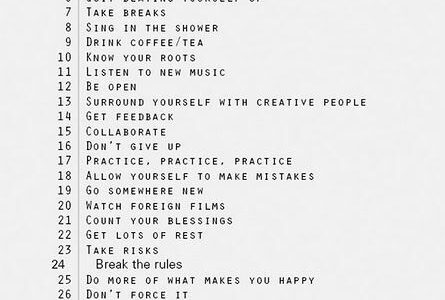 33 ways to stay creative