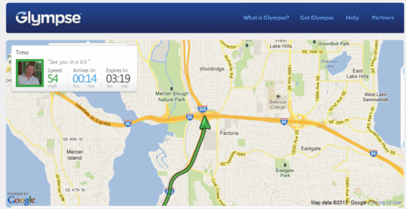 Share where you are in real time